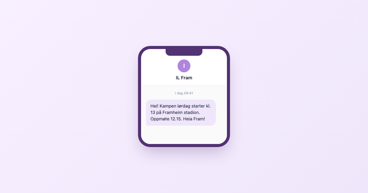 Alternativ til Spond – SMS for lag og foreninger