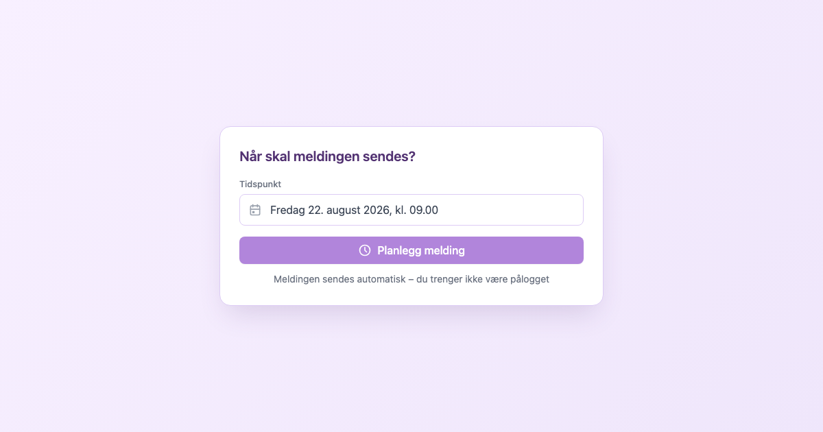 Beste tidspunkt å sende SMS